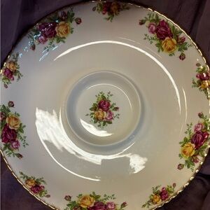 Royal Albert Old Country Roses Chip and Dip Bowl